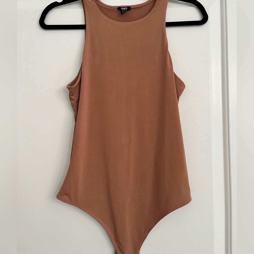Express Orange Body Contour Compression Bodysuit